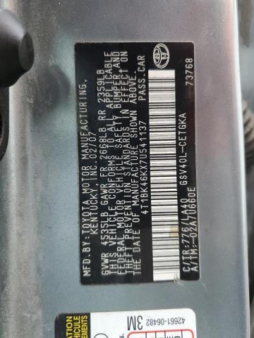 2007 TOYOTA CAMRY LE #3302773357