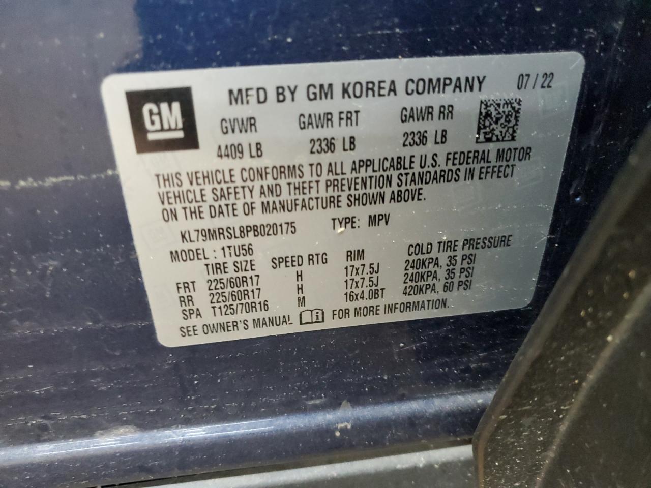 CHEVROLET TRAILBLAZER LT