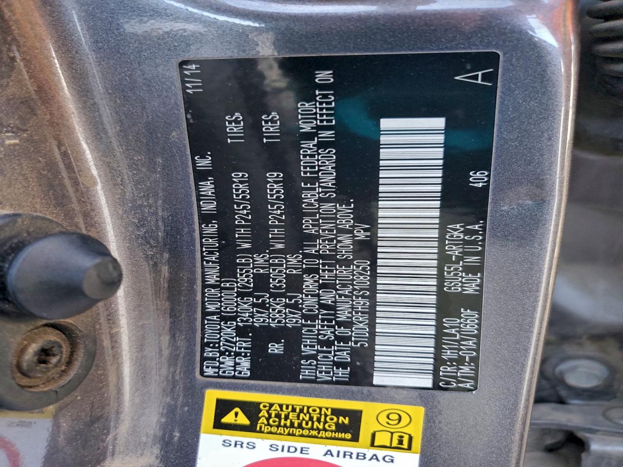 TOYOTA HIGHLANDER LIMITED