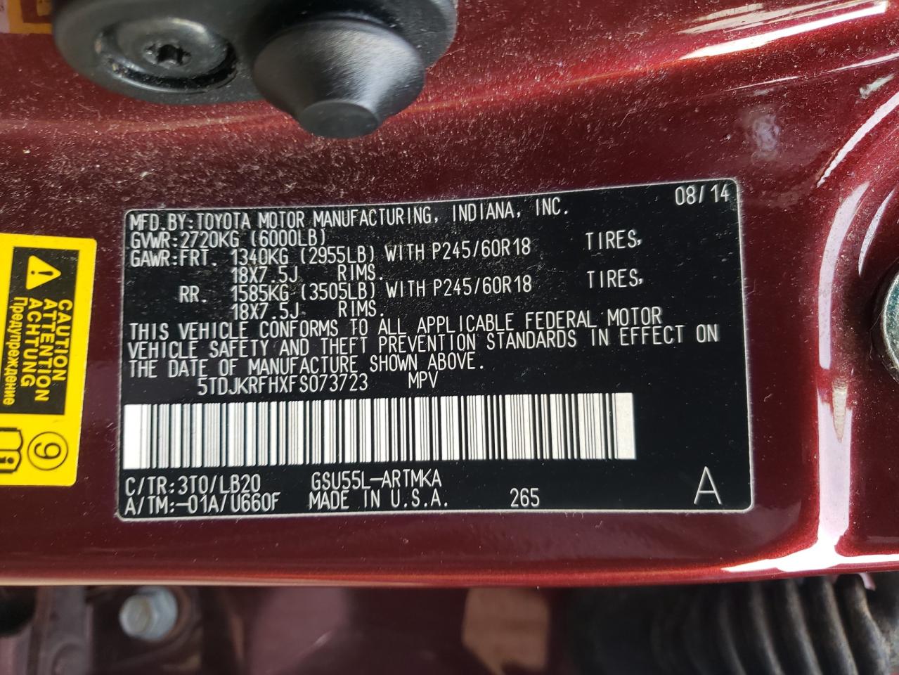 TOYOTA HIGHLANDER XLE