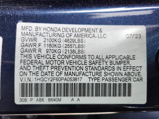 2023 HONDA ACCORD HYB #3297495211
