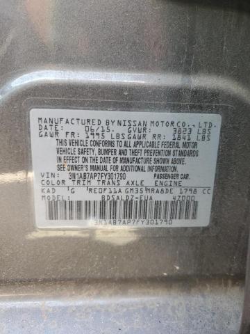 2015 NISSAN SENTRA S #3282568873