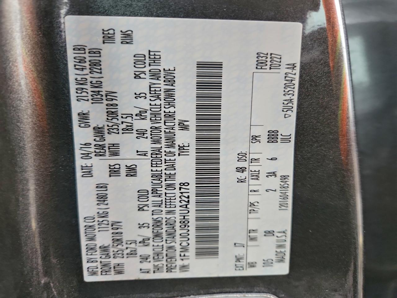 FORD ESCAPE TITANIUM