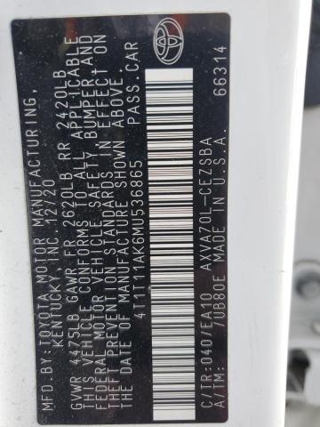 2021 TOYOTA CAMRY SE #3302799933