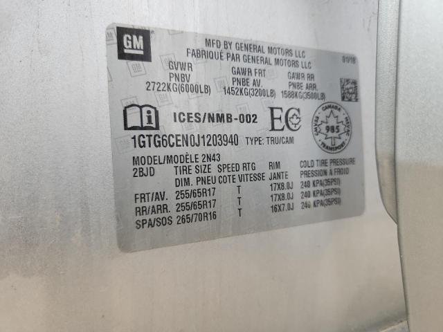 2018 GMC CANYON SLE - 1GTG6CEN0J1203940