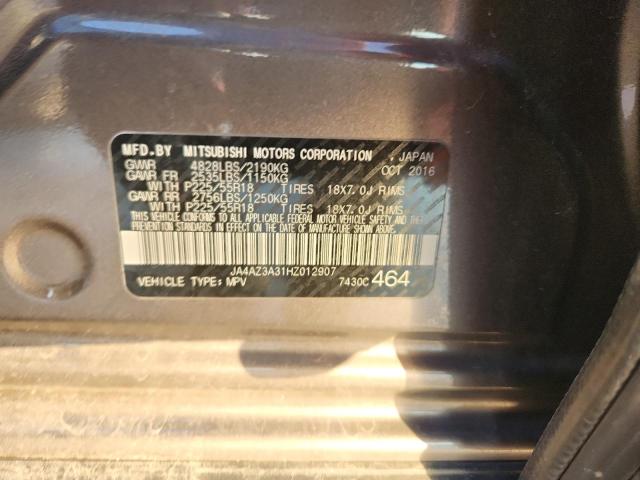 2017 MITSUBISHI OUTLANDER - JA4AZ3A31HZ012907