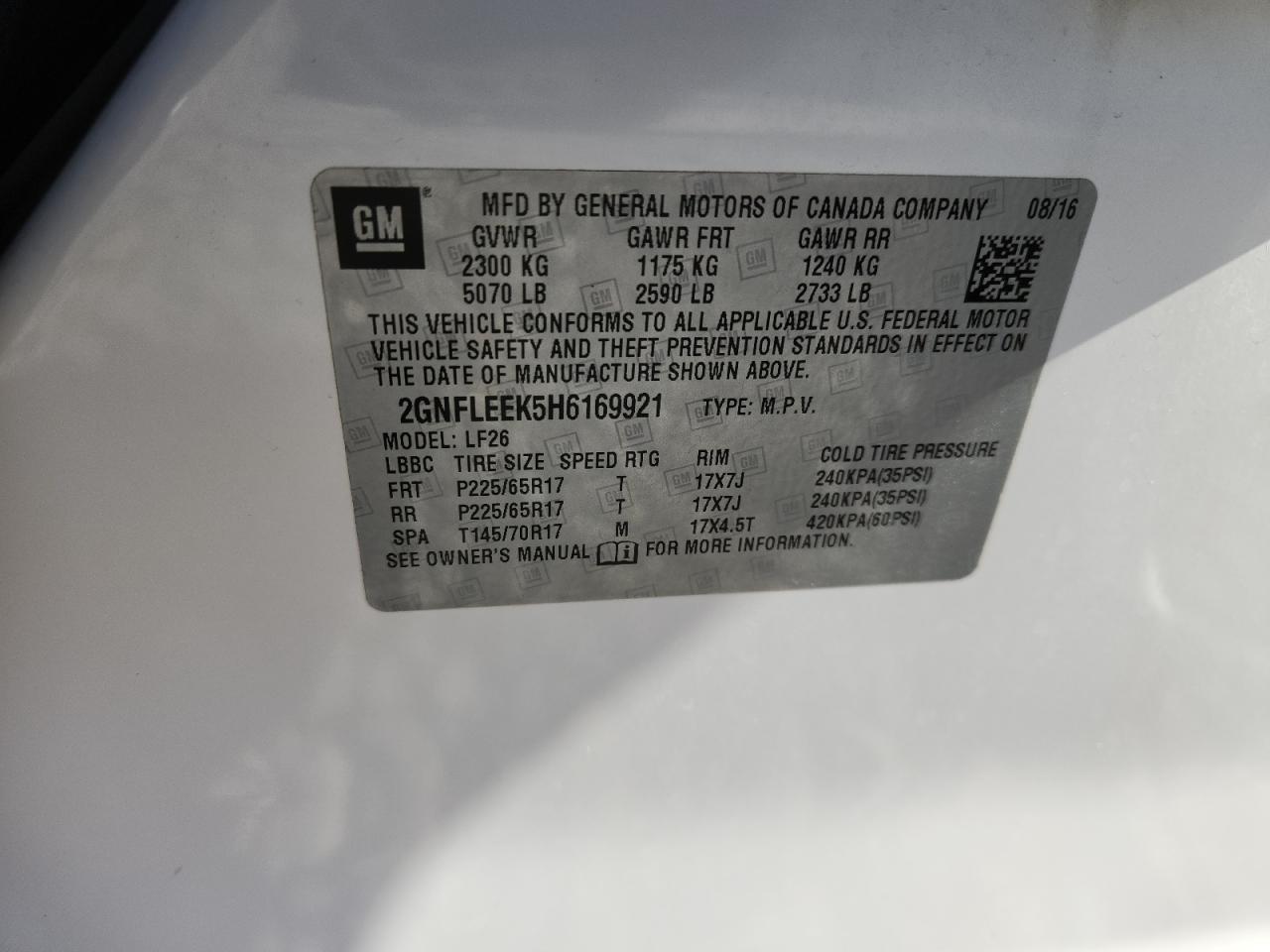 CHEVROLET EQUINOX LS