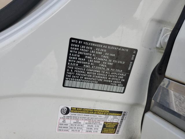 2013 VOLKSWAGEN TOUAREG HY - WVGEG9BPXDD012733