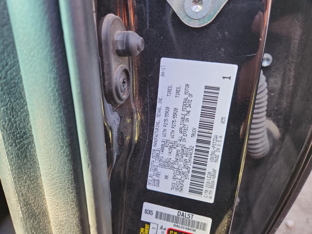 TOYOTA TUNDRA CREWMAX 1794