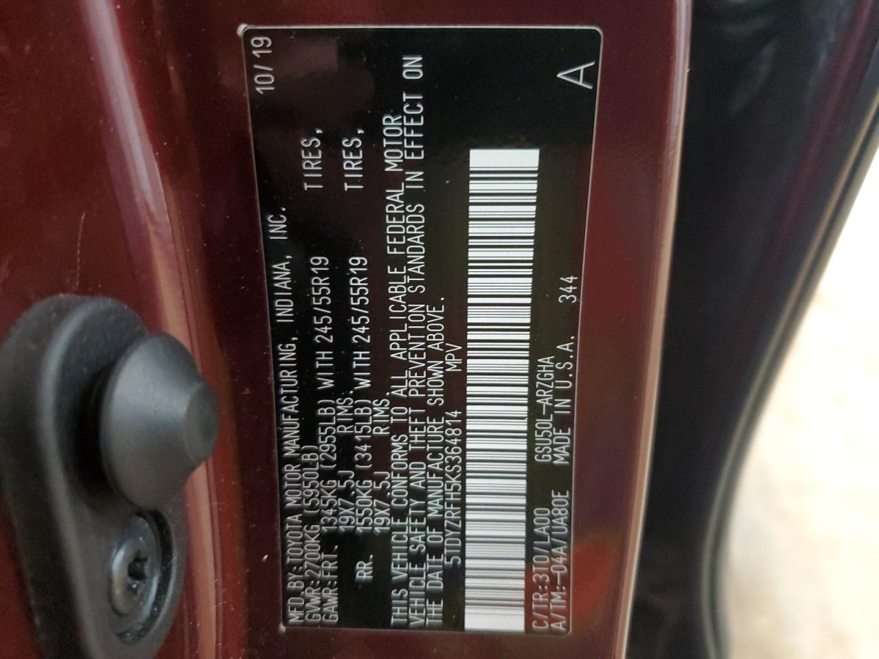 TOYOTA HIGHLANDER LIMITED