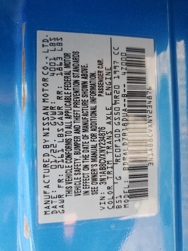 2022 NISSAN SENTRA SV #3290227209