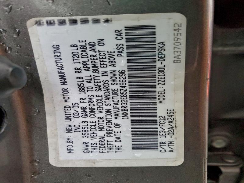 2005 TOYOTA COROLLA CE #3301909480