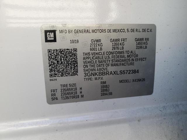 2020 CHEVROLET BLAZER 1LT #3302853911