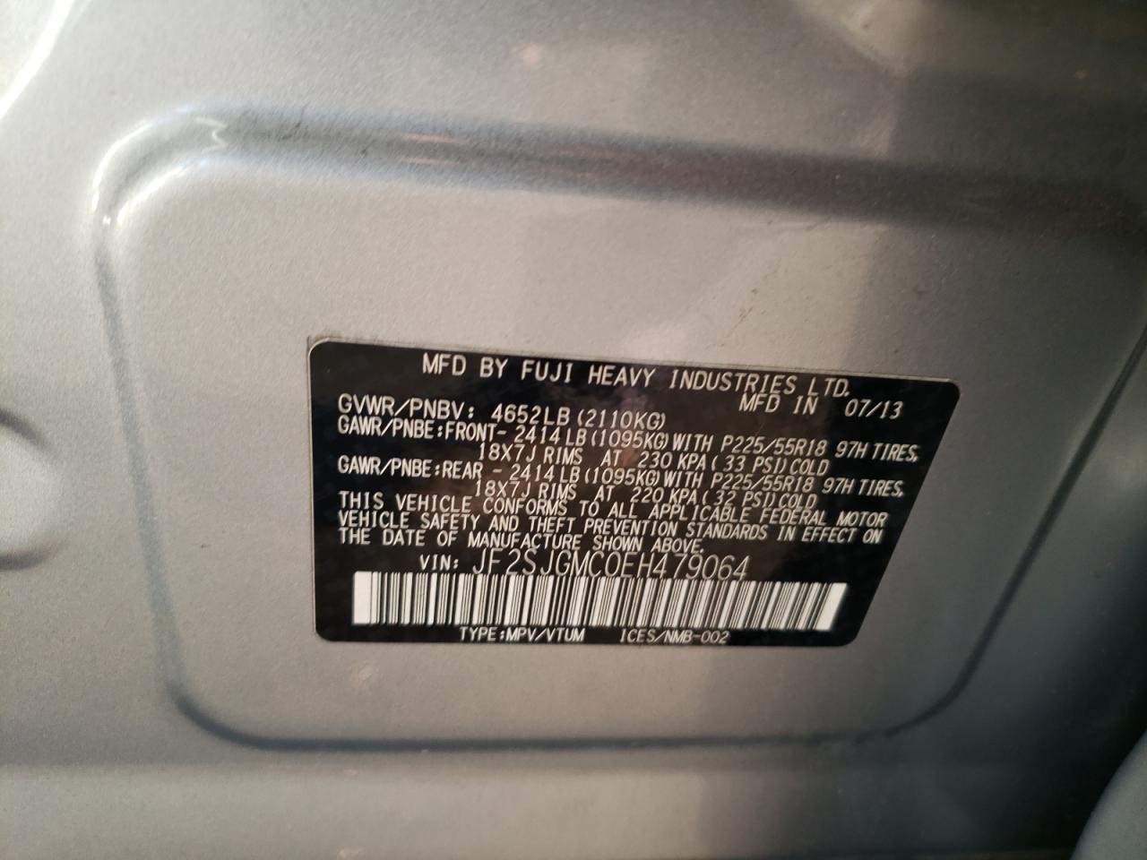 SUBARU FORESTER 2.0XT TOURING