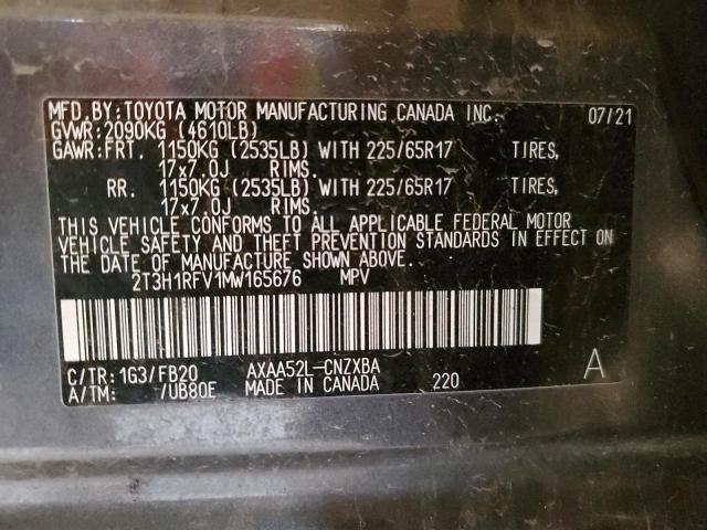 2021 TOYOTA RAV4 LE #3298202029