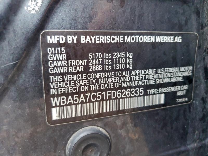 2015 BMW 528 XI #3302738008