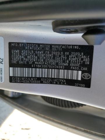 2011 TOYOTA AVALON BAS #3284697352