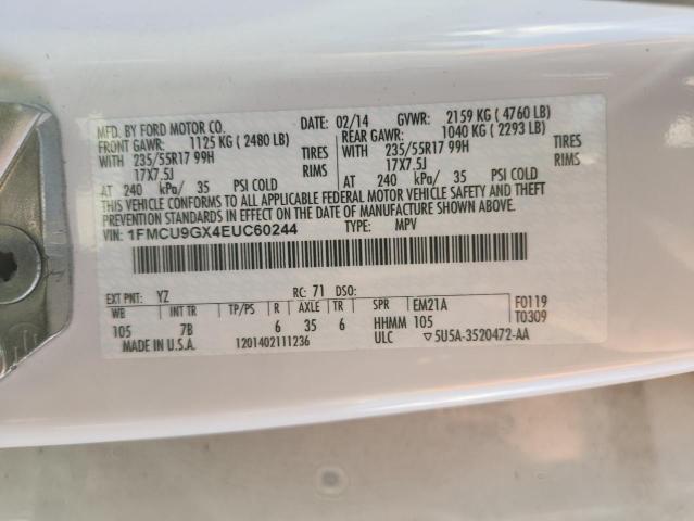 2014 FORD ESCAPE SE - 1FMCU9GX4EUC60244