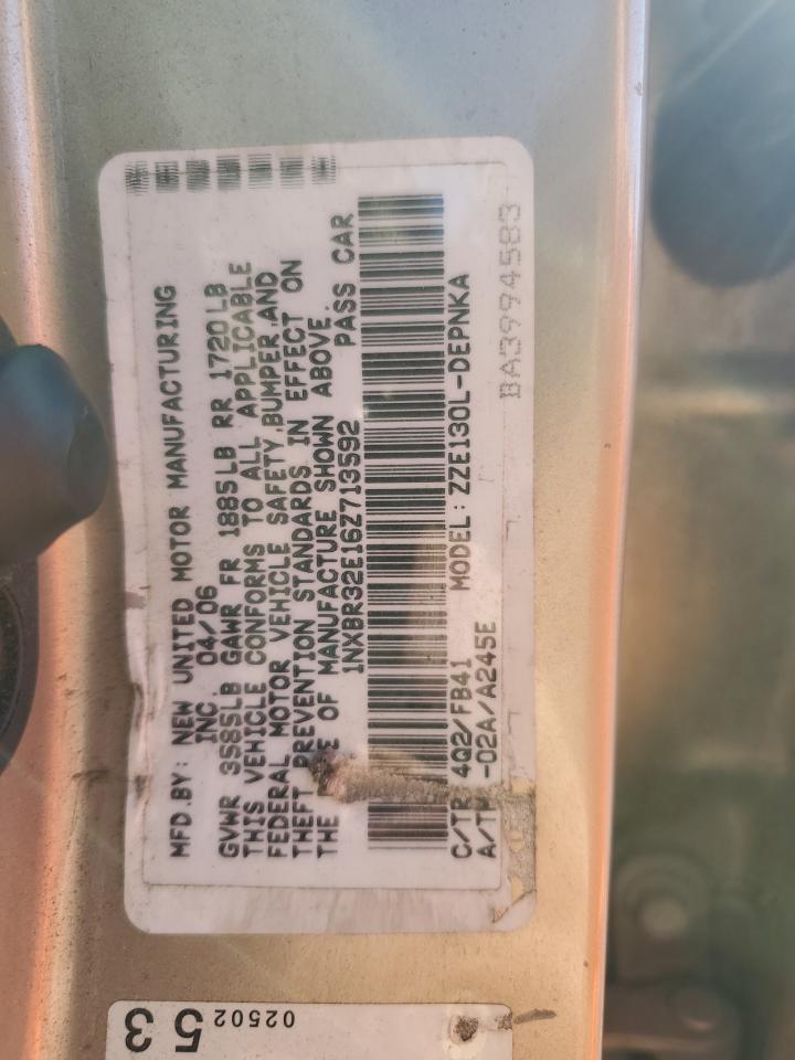 Lot #3302756349 2006 TOYOTA COROLLA CE