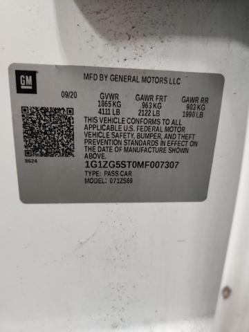 2021 CHEVROLET MALIBU RS #3302923086