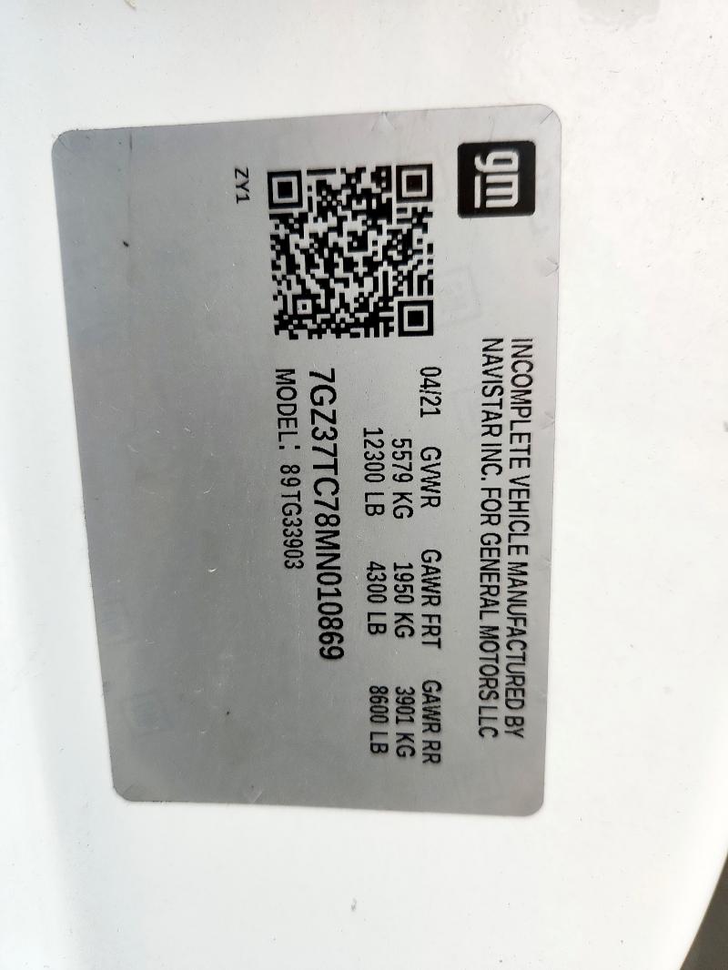 2021 GMC SAVANA CUT #3297860790