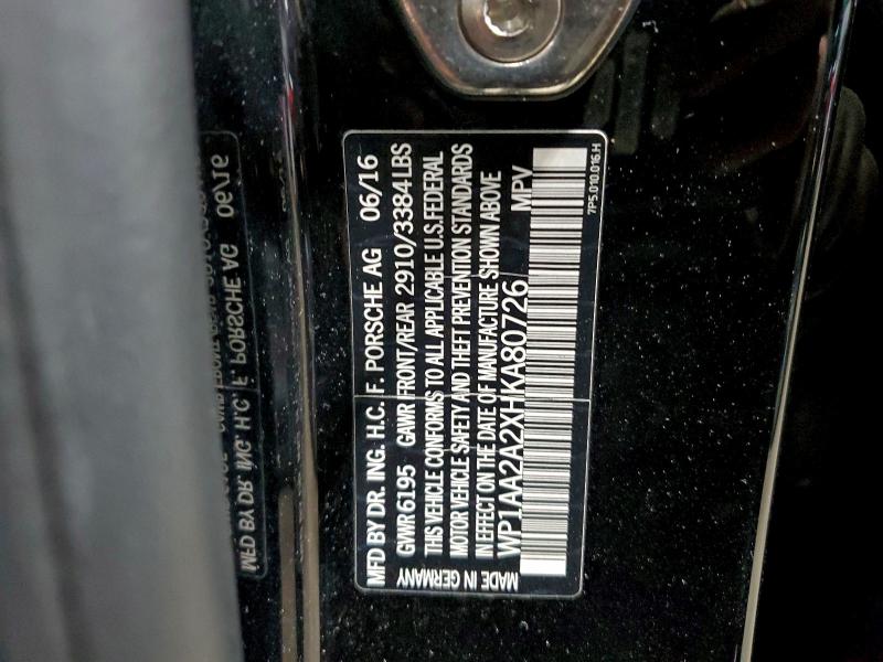 2017 PORSCHE CAYENNE #3296323460