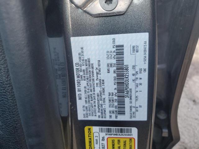 2020 FORD FUSION SE #3294440509
