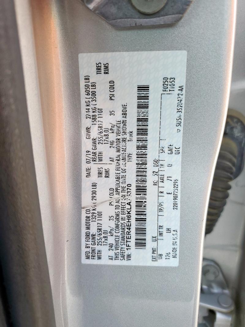 2019 FORD RANGER XL - 1FTER4EH6KLA75370