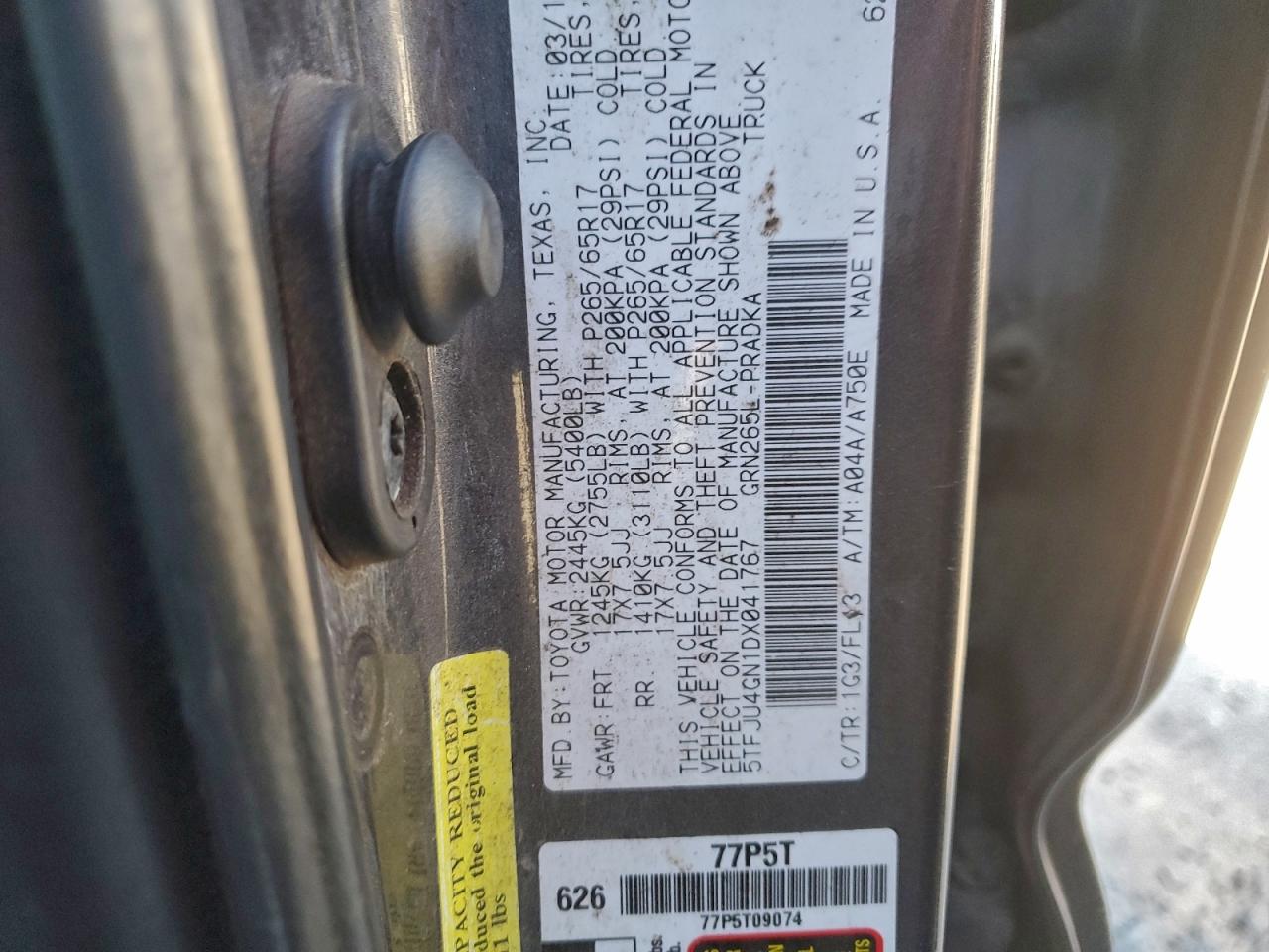 TOYOTA TACOMA DOUBLE CAB PRERUNNER