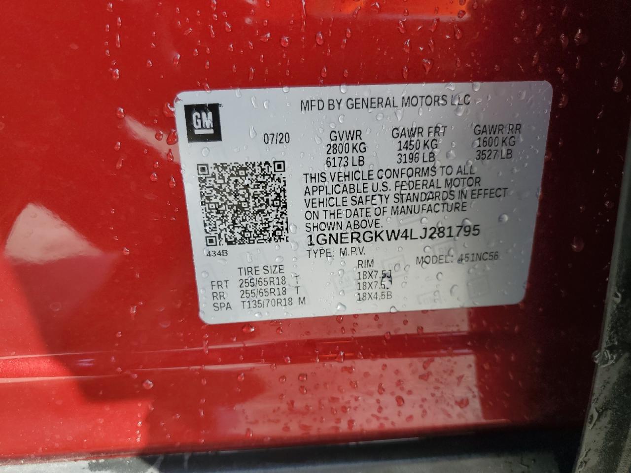 CHEVROLET TRAVERSE LT