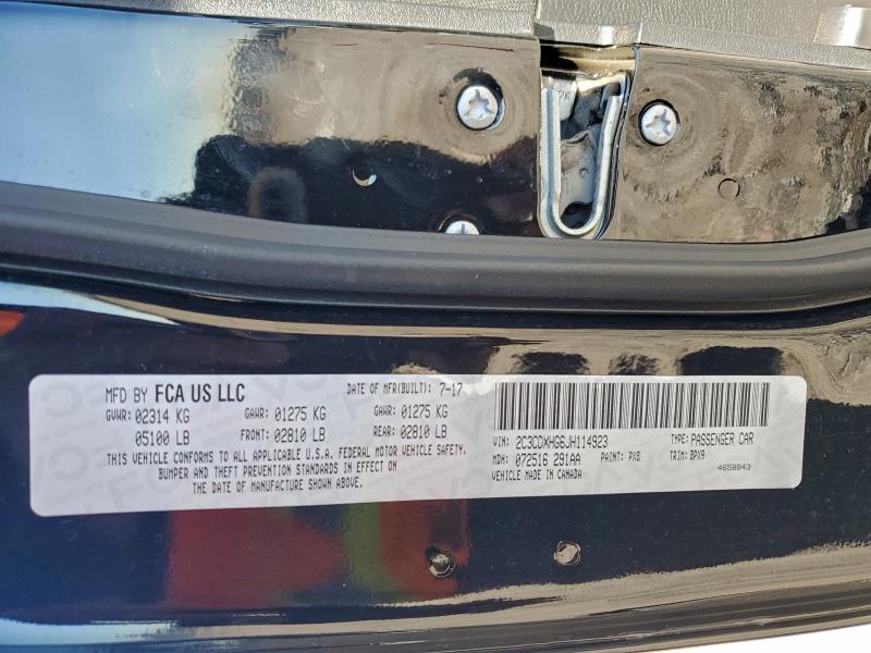 2018 DODGE CHARGER SX #3316034272