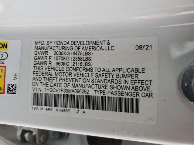 2021 HONDA ACCORD SPO #3287690025