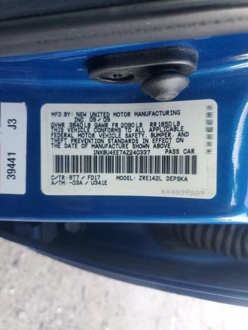 2010 TOYOTA COROLLA BA - 1NXBU4EE7AZ240337