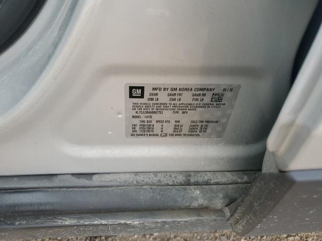 2019 CHEVROLET TRAX 1LT - KL7CJLSB4KB907753