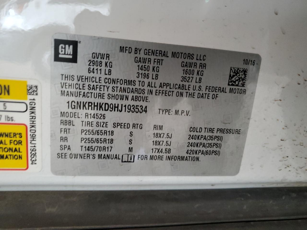 CHEVROLET TRAVERSE LT