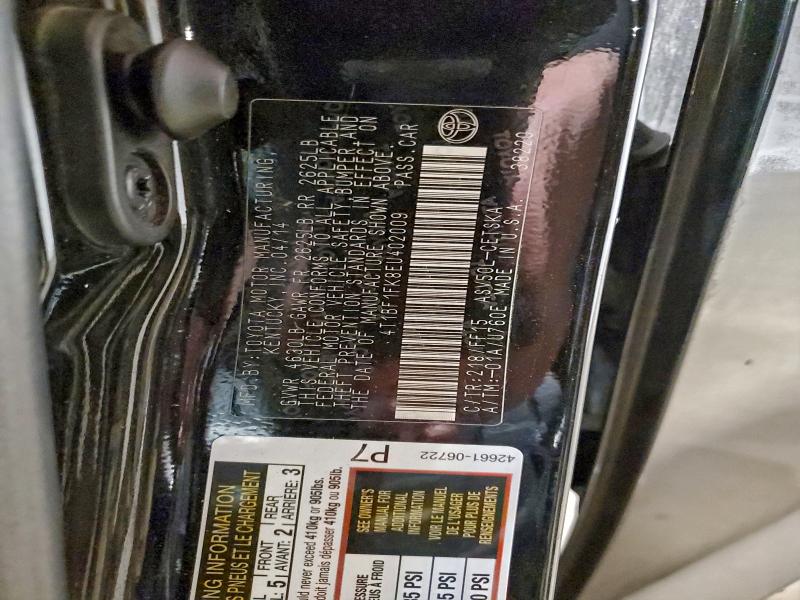 2014 TOYOTA CAMRY L #3298123189