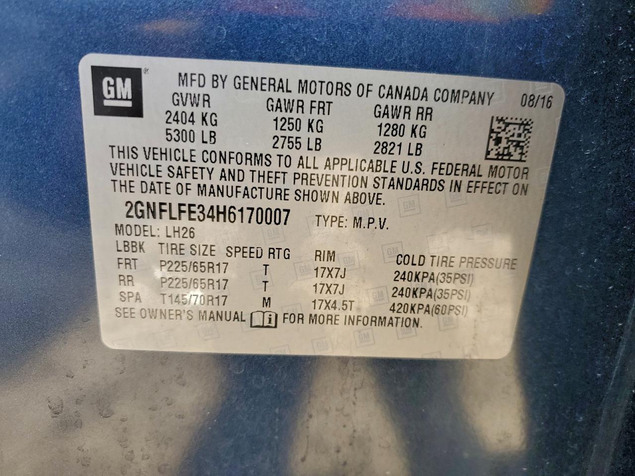 CHEVROLET EQUINOX LT