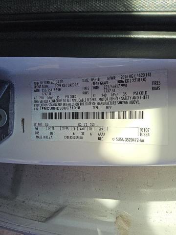 2018 FORD ESCAPE SEL #3310336982