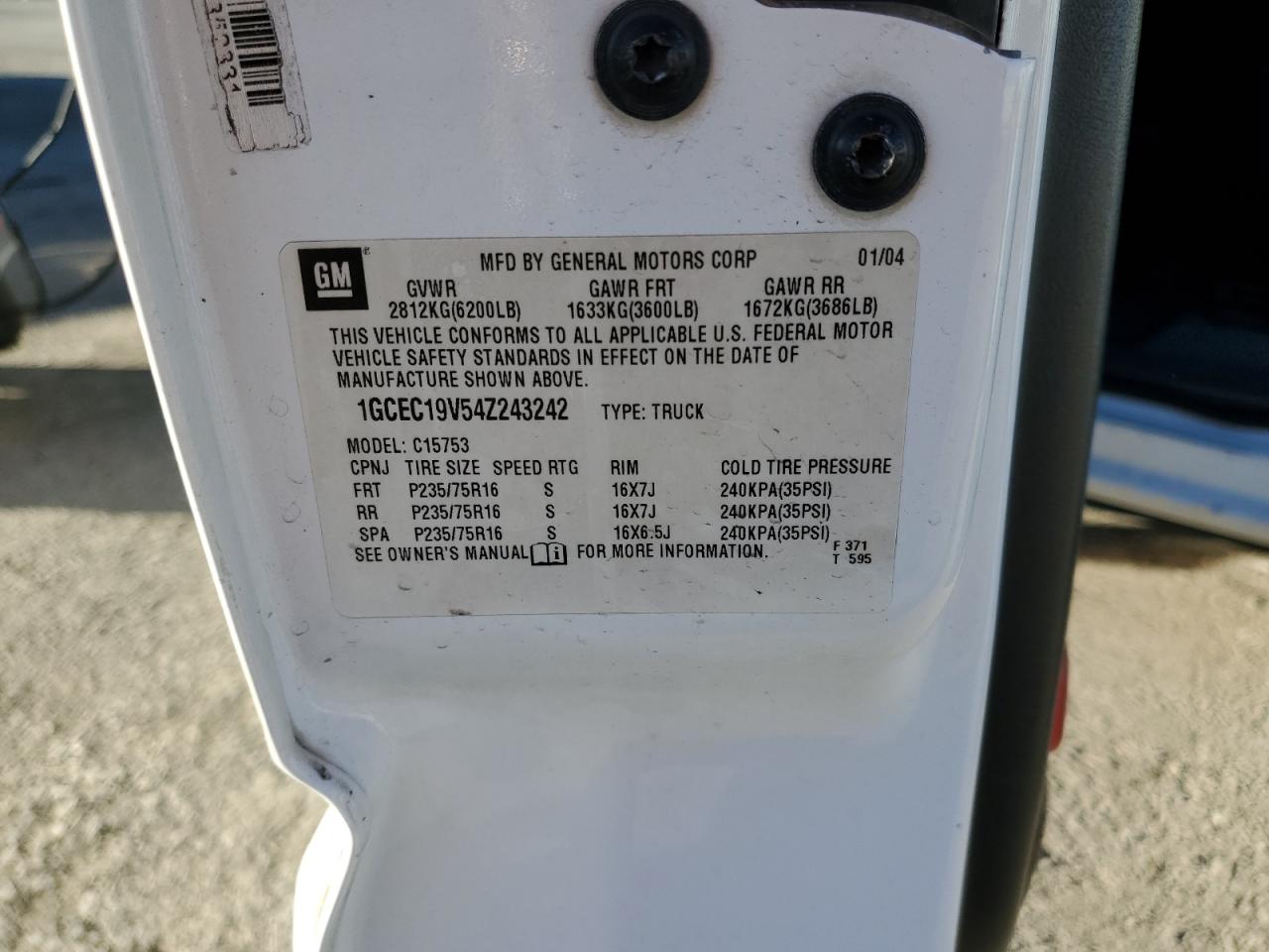 Lot #3286949797 2004 CHEVROLET SILVERADO