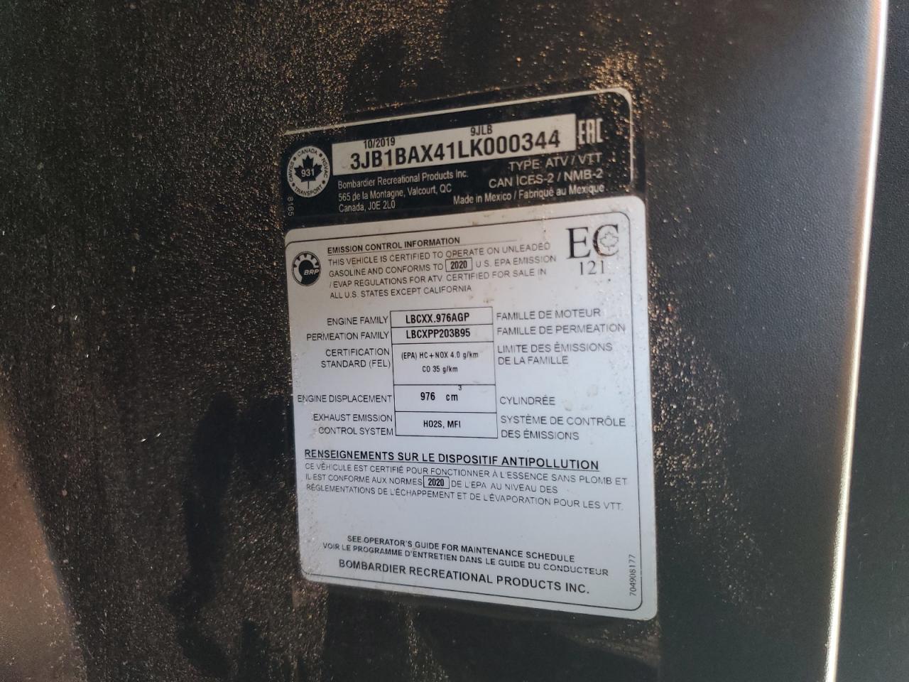 Lot #3297147584 2020 OTHER MAVERICK