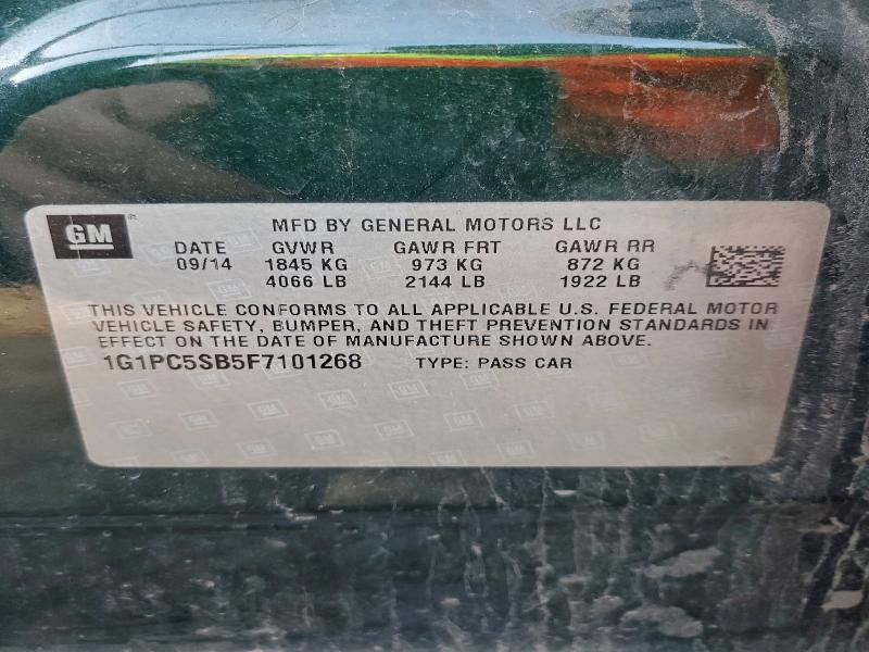 2015 CHEVROLET CRUZE LT #3302734041