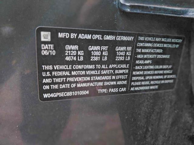 2011 BUICK REGAL CXL #3297051510