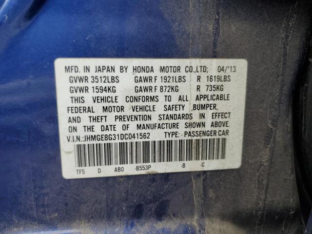 2013 HONDA FIT #3287351988