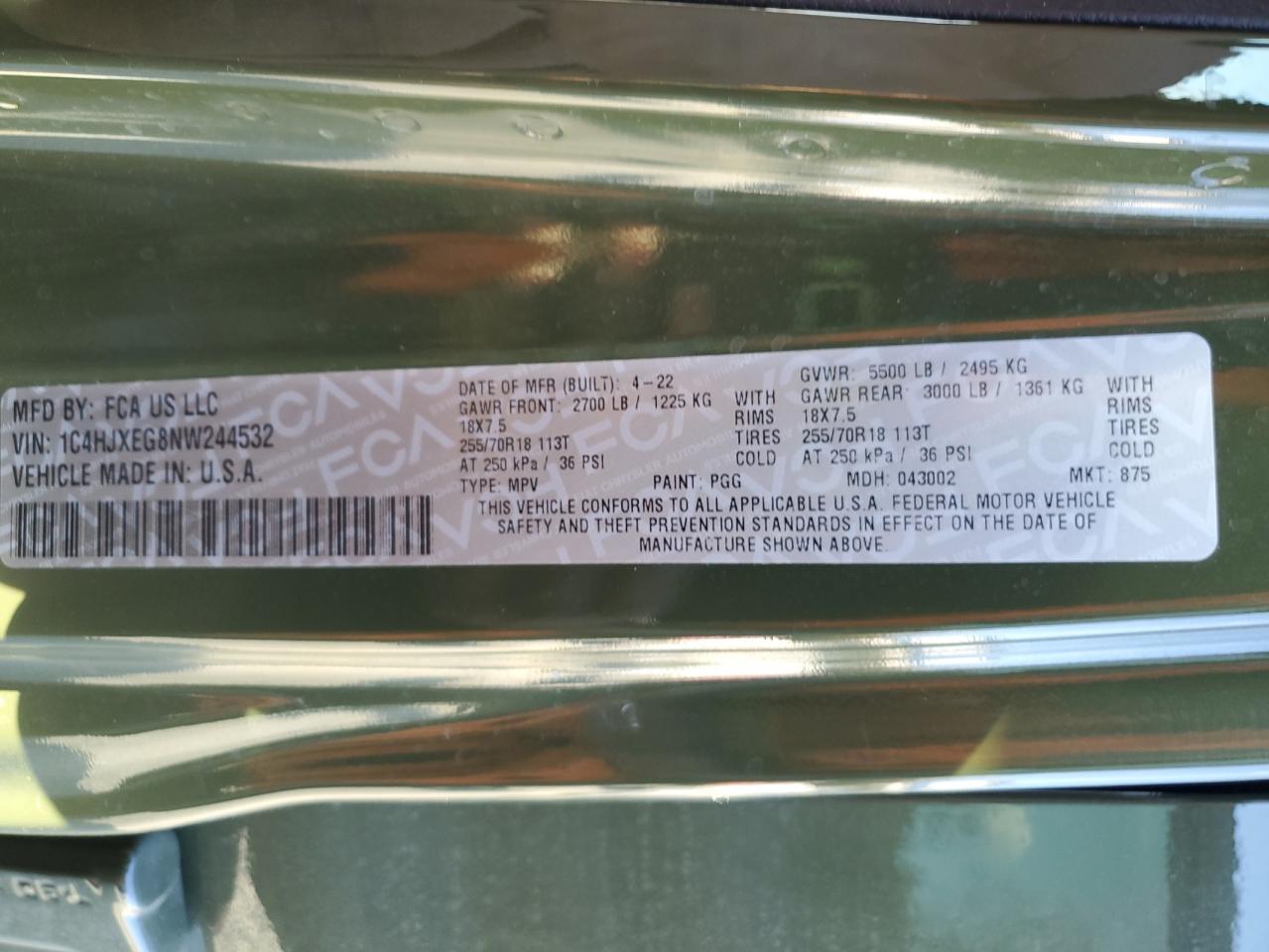 JEEP WRANGLER SAHARA