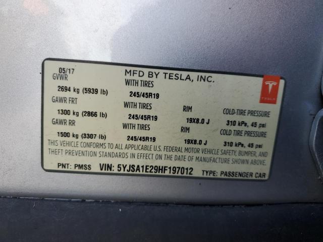 2017 TESLA MODEL S #3305493126