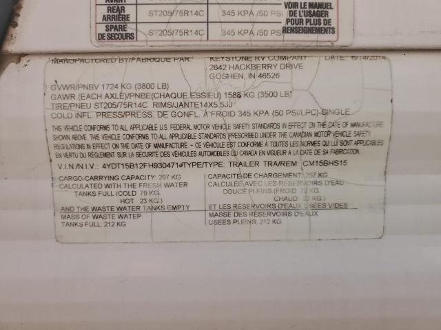 2015 COLEMAN TRAILER #3285748660