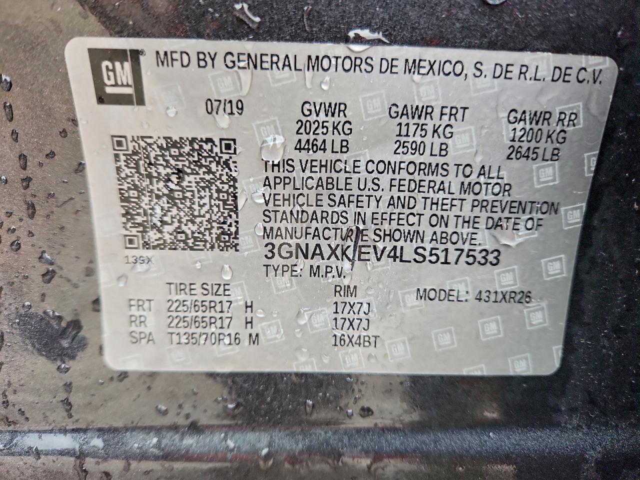 CHEVROLET EQUINOX LT