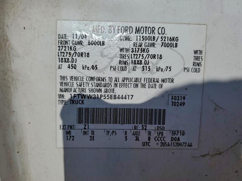 2005 FORD F350 SRW S #3301639640