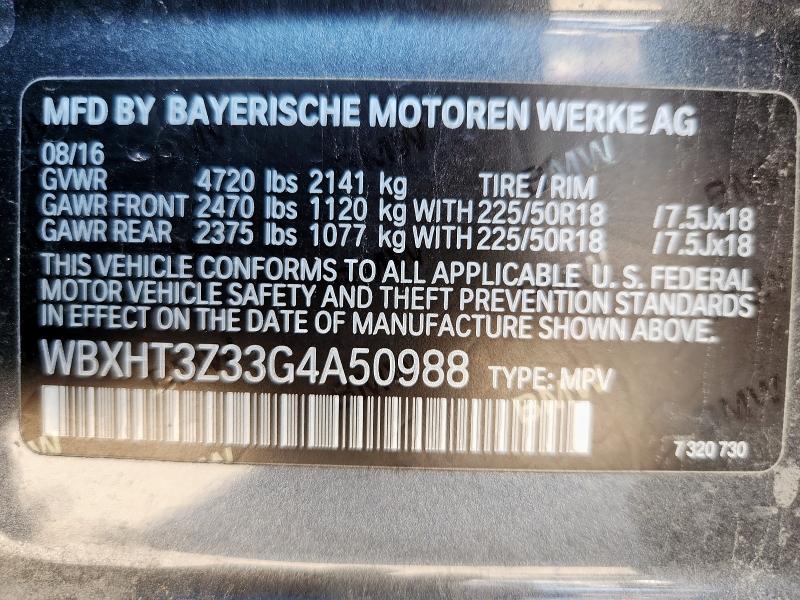 2016 BMW X1 XDRIVE2 #3305293299