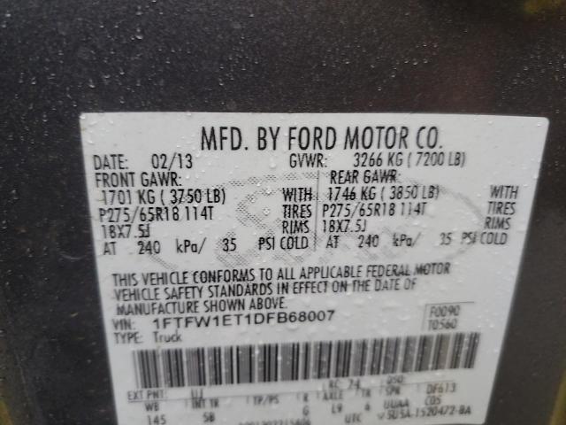 2013 FORD F150 SUPER #3281790898